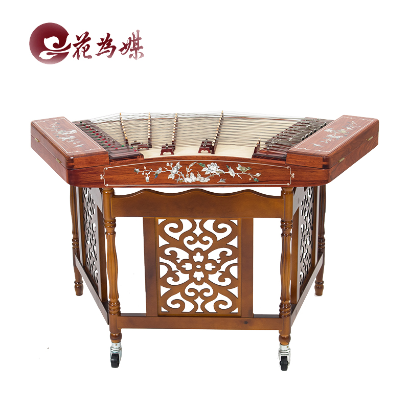 揚(yáng)琴樂器酸枝木貝雕402揚(yáng)琴樂器民族彈撥打擊樂器專業(yè)考級(jí)演奏送