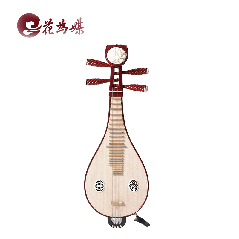 花為媒民族樂(lè)器專(zhuān)業(yè)花梨紅木柳琴樂(lè)器